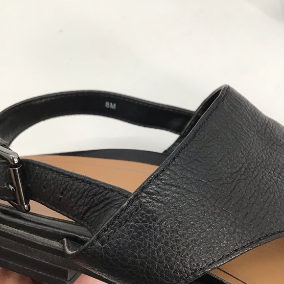 Vionic Ella Leather Women’s Toe Loop Arch Support Comfort Sandal Black Size 8M - Picture 2 of 12